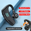 V9S Bluetooth Headset Noise Cancelling Headphones With LED Display(Blue Single Ear)