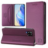 For Samsung Galaxy A42 5G / M42 RC01 Dual-Folded Magnetic Suction RFID Leather Phone Case(Violet)