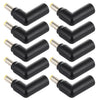 10 PCS 4.5 x 3.0mm Female to 5.5 x 2.5mm Male Plug Elbow Adapter Connector