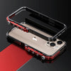 For iPhone 15 Pro Mechanical Armor Creative Metal Frame Aluminum Alloy Phone Case(Black)
