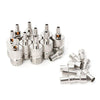 10x UHF Female Crimp Connector RG58 RG142 50 Ohm Coax Adapter