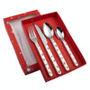 4pcs /Pack Christmas Knife Fork And Spoon Set Cartoon Cutlery Gift Box(Knife Fork Spoons)