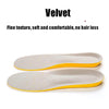 Shock Absorption Thickening Slow Rebound Soft and Comfortable Wicking Insole, Size:L(Yellow Bottom Suede Gray)