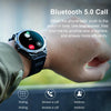 K62 1.43 Inch Waterproof Bluetooth Call Weather Music Smart Sports Watch, Color: Black Three-bead Steel