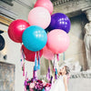 Transparent Latex Balloons 36 Inches Wedding Decoration Helium Giant Balloons Birthday Party Decor Inflatable Air Ball(Wine red)