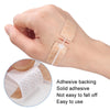 Non-woven Elastic Tape Bandage Patch Two Way Zipper Skin Latch Pull Tight Self-Adhesive Bandage Patch, Color: Skin Color 2 Buckles