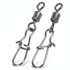 10pcs /Pack Stainless Steel Fishing Connector Bearing Rolling Swivel Connector Fishing Gear Accessories(4(30mm))