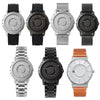 EUTOUR E030 Magnetic Ball Men Bezel-Free Design Watch(Silver Steel Strip)