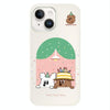 For iPhone 15 Plus Skin Feeling Jelly TPU Hybrid PC Phone Case(Birthday Puppy Beige)