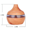 300ML Waterdrop Shape USB Wood Grain Aromatherapy Air Purifier Mute Humidifier, Color: Deep Wood Grain