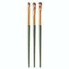 3sets 3 In 1 Portable Universal Eyeshadow Brush Makeup Tools Eye Cosmetic Brushes(Green Cloud)