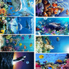 Seaside Portable Microfiber Beach Swim Printed Bath Towel 150x75cm(Dolphin)