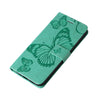 For Samsung Galaxy A26 5G Global 3D Butterfly Embossed Pattern Flip Leather Phone Case(Green)