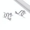 S925 Sterling Silver Smart Snake Ear Studs Women Earrings