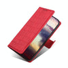 For Alcatel 1S 2021 / 3L 2021 Skin Feel Crocodile Texture Magnetic Clasp Horizontal Flip PU Leather Case with Holder & Card Slots & Wallet(Red)