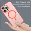 For iPhone 15 Pro Max MagSafe Frosted Translucent TPU + PC Full Coverage Phone Case(Red)