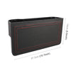 2 PCS Car Multi-functional Principal And Deputy Driver Seat Console Leather Box (Black)