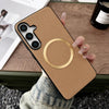 For Samsung Galaxy S25+ 5G CD Magsafe Magnetic Litchi Texture Phone Case(Khaki)