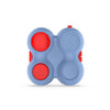 Decompression Handle Fidget Cube Dice Decompression Finger Sports Toy(Four-page Handle - Gray Red)