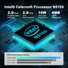 GXMO GX55 Windows 11 Intel N5105 Mini PC NVME SSD WiFi Mini Desktop Computer, Specification:16GB+512GB(Black)