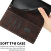 For Samsung Galaxy A26 5G Grid Stitching Leather Phone Case with Lanyard(Brown)