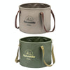 Naturehike NH20SJ040 20L PVC Outdoor Camping Foldable Water Storage Bucket (Army Green)