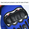 Motorcycle Gloves Men Riding Racing Anti-Slip Hard Shell Outdoor Full Finger Touchscreen Gloves, Size: Average(Black)