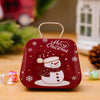 Christmas Decorations Handbag-shaped Candy Box Children Gift Iron Box(E)
