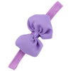 2 PCS Baby Headband Ribbon Chiffon Bow Children Hair Band Headwear(Purple)