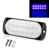 DC12V-24V / 36W Car Truck Emergency Strobe Flash Warning Light 12LEDs Ultra-thin Side Lights(Blue)