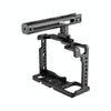 YELANGU C18 YLG0915A-B Video Camera Cage Stabilizer with Handle for Panasonic Lumix DC-S1H / DC-S1 / DC-S1R (Black)