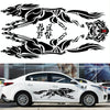 2 PCS/Set D-218 Wolf Totem Pattern Car Modified Decorative Sticker(Yellow)