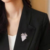Diamond Grape Brooches Wild Pearl Pin Female Clothes Jewelry(B07342)