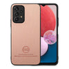 For Samsung Galaxy A13 4G Twill Fabric Leather Skin Back Phone Case(Pink)