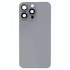 iPhone 15 Pro Max Glass Back Cover, Titanium Grey - Wireless Charging