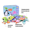 DUOQU Children Early Education Picture Puzzle Toy Box Set(Ocean Animal)