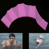 Silicone Swimming Web Fins Hand Flippers Training Gloves, S(Magenta)