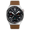 1.3 inch Leather Band IP68 Waterproof Smart Watch Support Bluetooth Call(Brown)