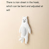 Punch-Free Cartoon Animal Hooks Wall-Mounted Seamless Wall Refrigerator Door Decorative Hooks(Dog)