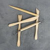 0035 5 in 1 Clay Sculpture Wooden Pottery Knife Set(Wood Color)