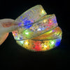Christmas LED Lights Bronzing Double Ribbon String Lights, Specification: 10m(Gold Color Light)