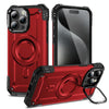 For iPhone 15 Pro Lens Holder MagSafe Phone Case(Red)