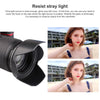 58mm Lens Hood for Cameras(Screw Mount)(Black)