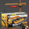 Without Crane Tower JIEDE Children Container Carriage Crane Alloy Engineering Car Toy Set