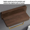 30cm Walnut Wall-Mounted Paper Towel Rack Bathroom Shelf Roll Tissue Holder