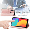 For Alcatel 1L 2021 Mandala Flower Embossed Horizontal Flip Leather Case with Holder & Three Card Slots & Wallet & Lanyard(Rose Gold)