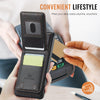 For iPhone 11 JEEHOOD J06 British Style RFID MagSafe Card Bag PU Phone Case(Black)