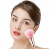 ZOREYA 10 In One Pink Crystal Transparent Handle Makeup Brush Set Makeup Tools,Style: Bare Brush