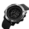 SKMEI 1416 Multifunctional Outdoor Fashion Noctilucent Waterproof Steel Ring Digital Watch (Black)