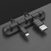 QS-357 3 PCS Desktop Charging Data Cable Organizer Winder Set